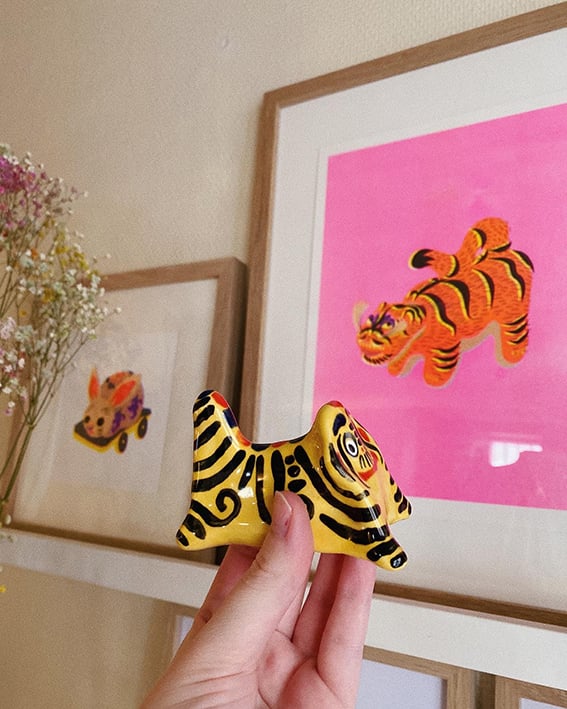 Hariko no Tora ceramic figurine | camille-gressier